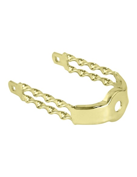 Spring Fork Double Flat Twisted Crown Gold.